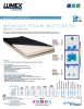View Product Sheet - Visco-elastic Memory Foam Mattress pdf