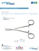 View Product Sheet - Halsted Mosquito Hemostatic Forceps pdf